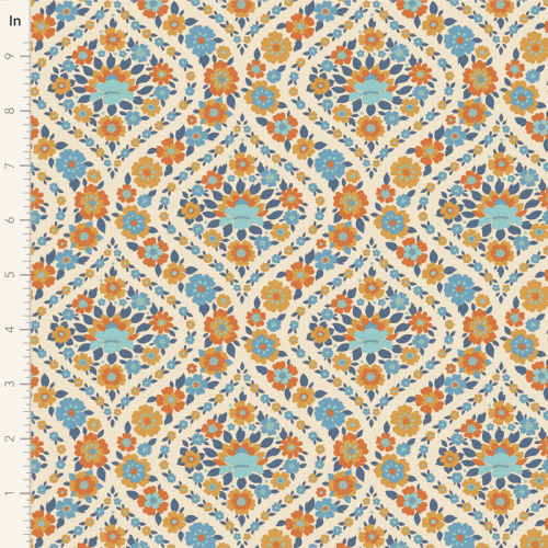 Tilda Patchwork Stoff Baumwolle - Wallflower - Bianca Blue